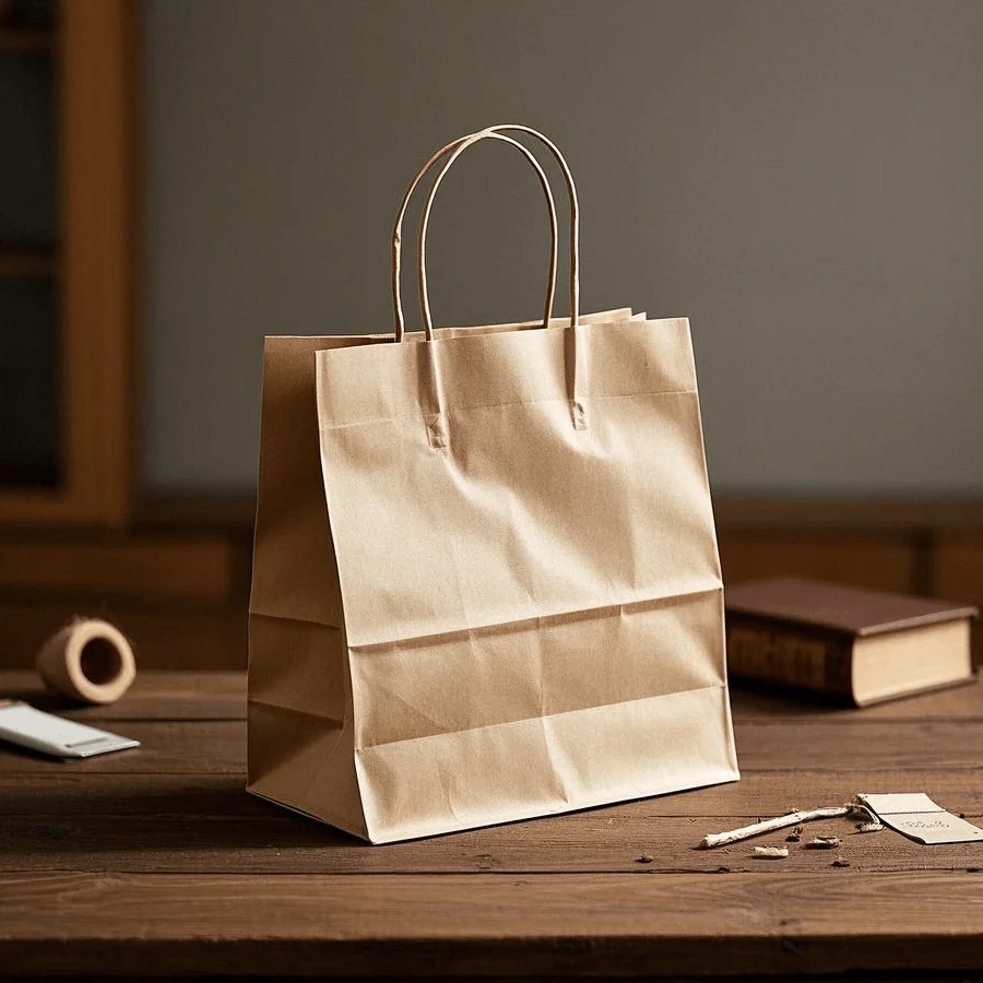 Plain Paper Shopping Bags