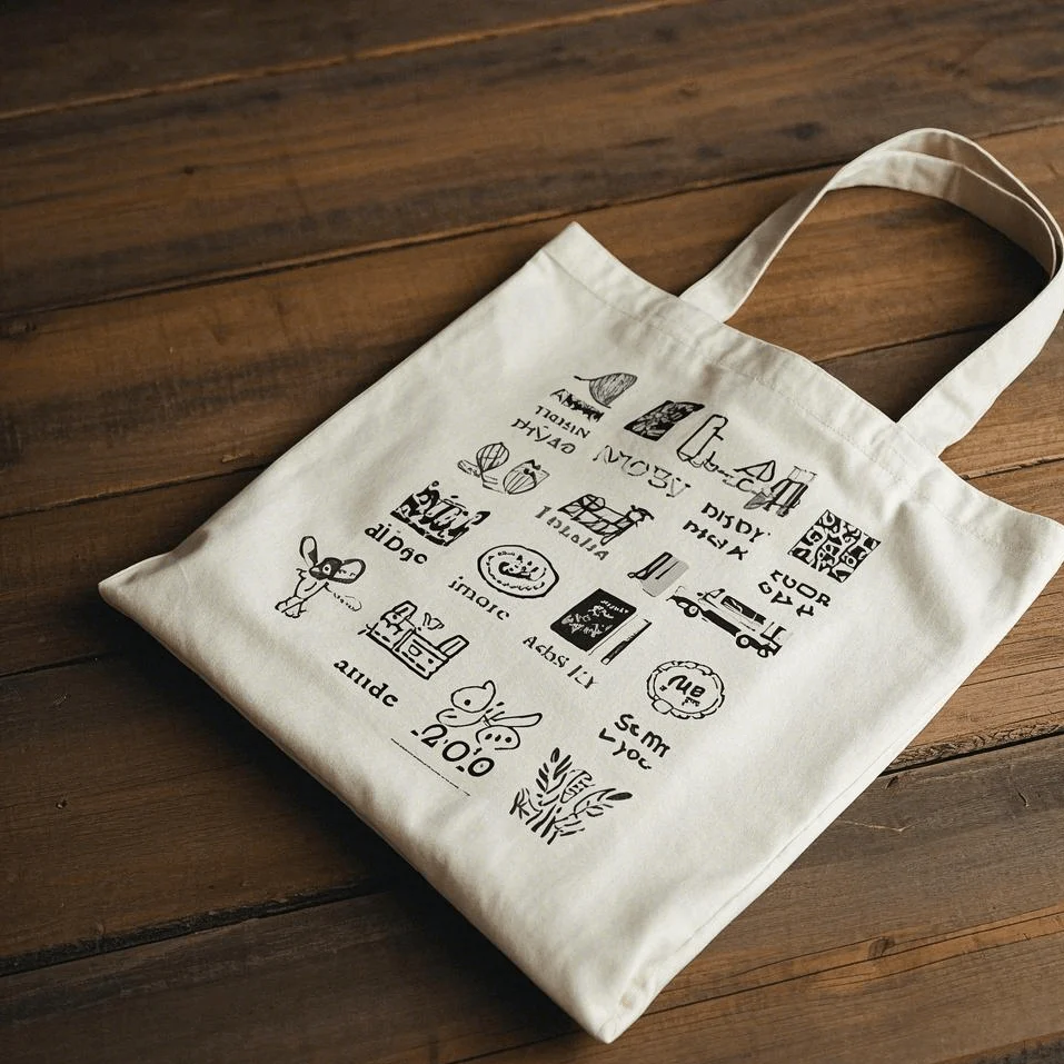 Printed Canvas Shopping Bags
