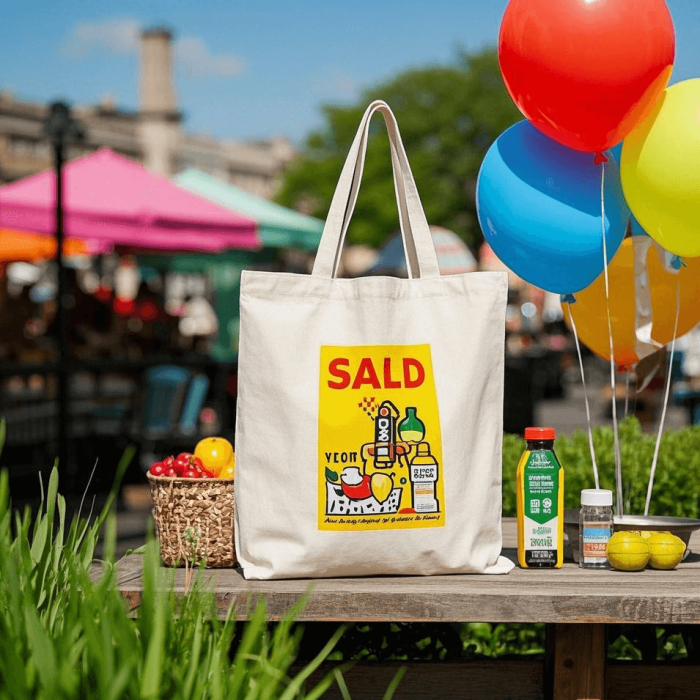 Shopping Canvas Tote Bag - Image 5