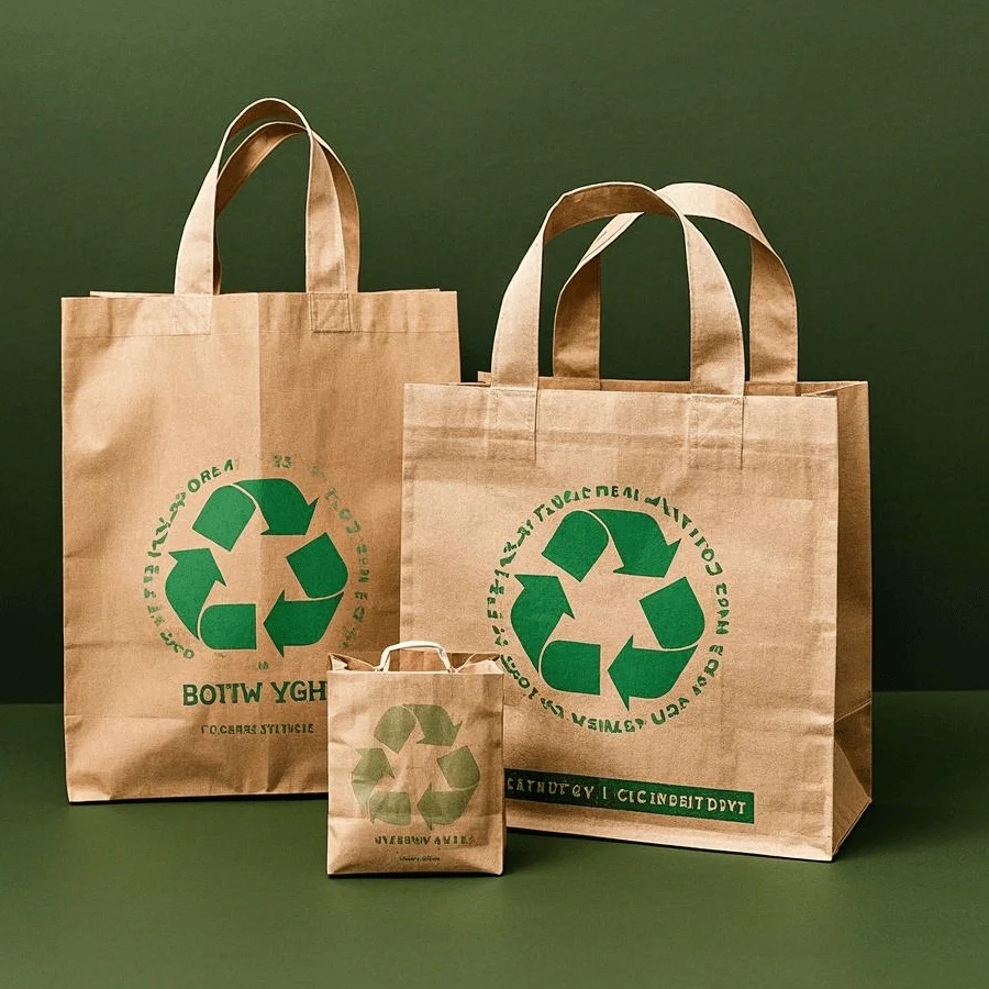 Recycled Paper Shopping Bags