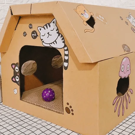 Cardboard Box for Cats