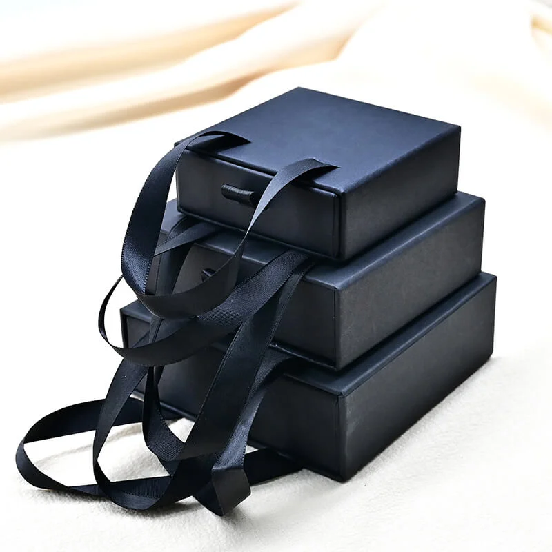Black Cardboard Jewelry Gift Boxes