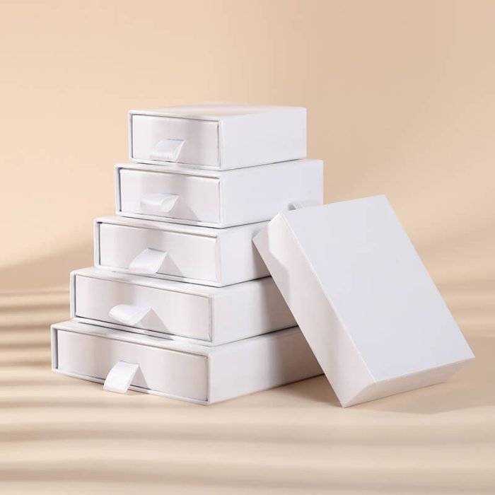 White Cardboard Jewelry Boxes