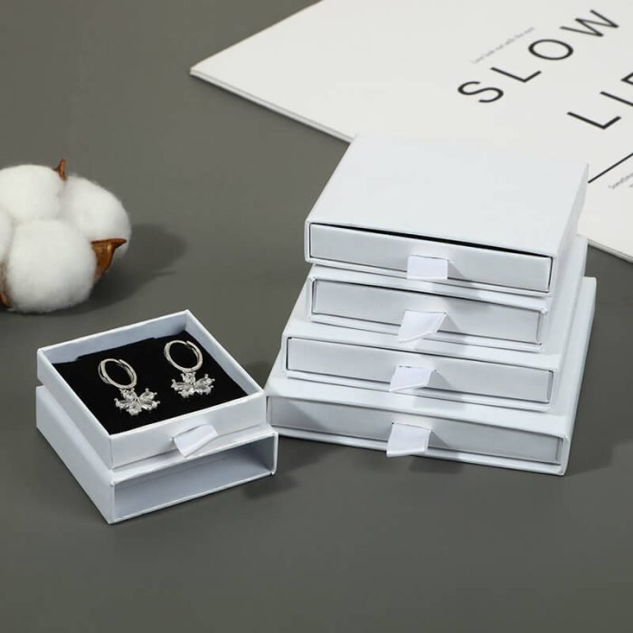 White Cardboard Jewelry Boxes - Image 2