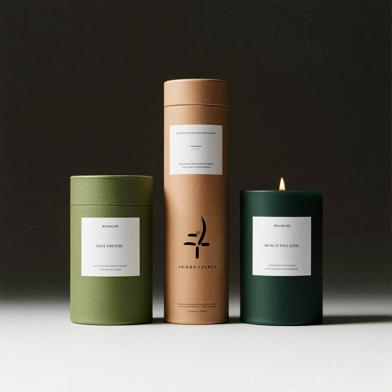 Paper Tube Candle Packaging