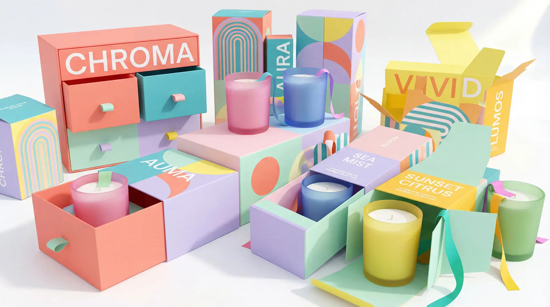 Custom Printed Candle Boxes